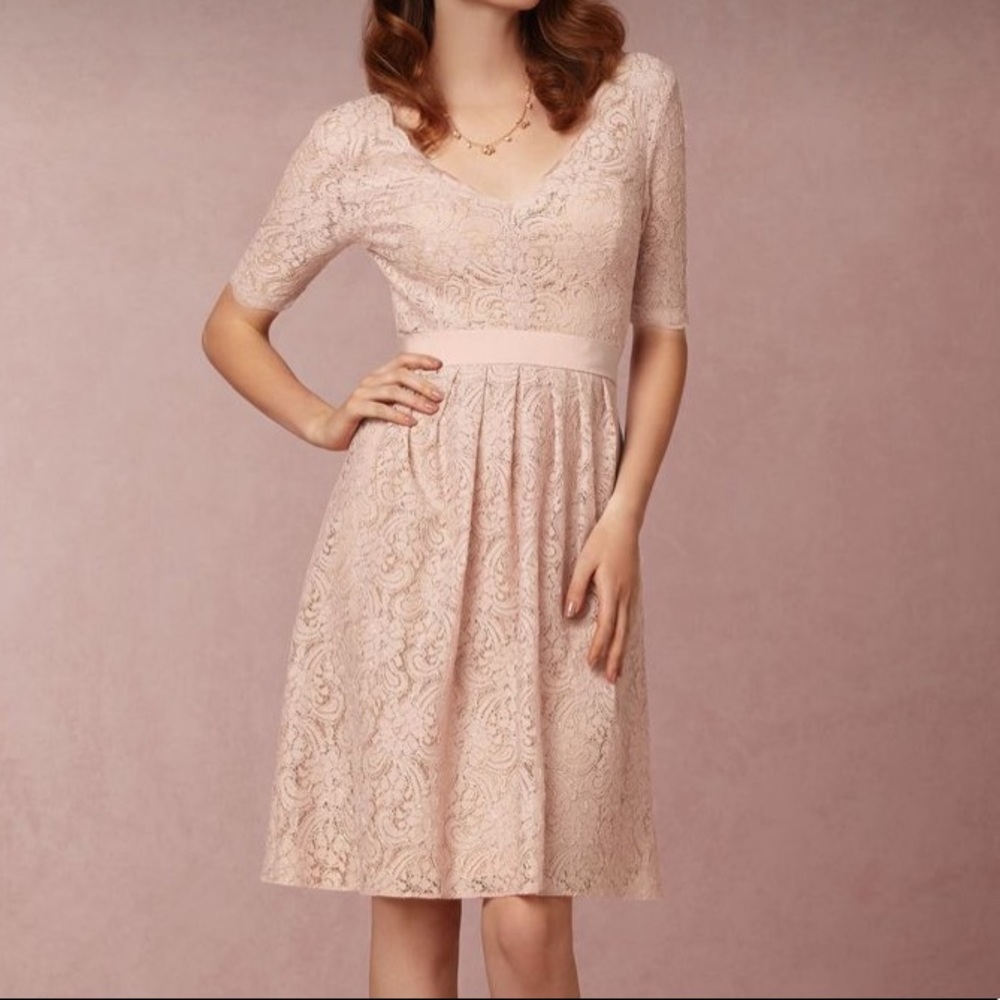 Watters&Watters Catania Dress Romantic Pink Lace